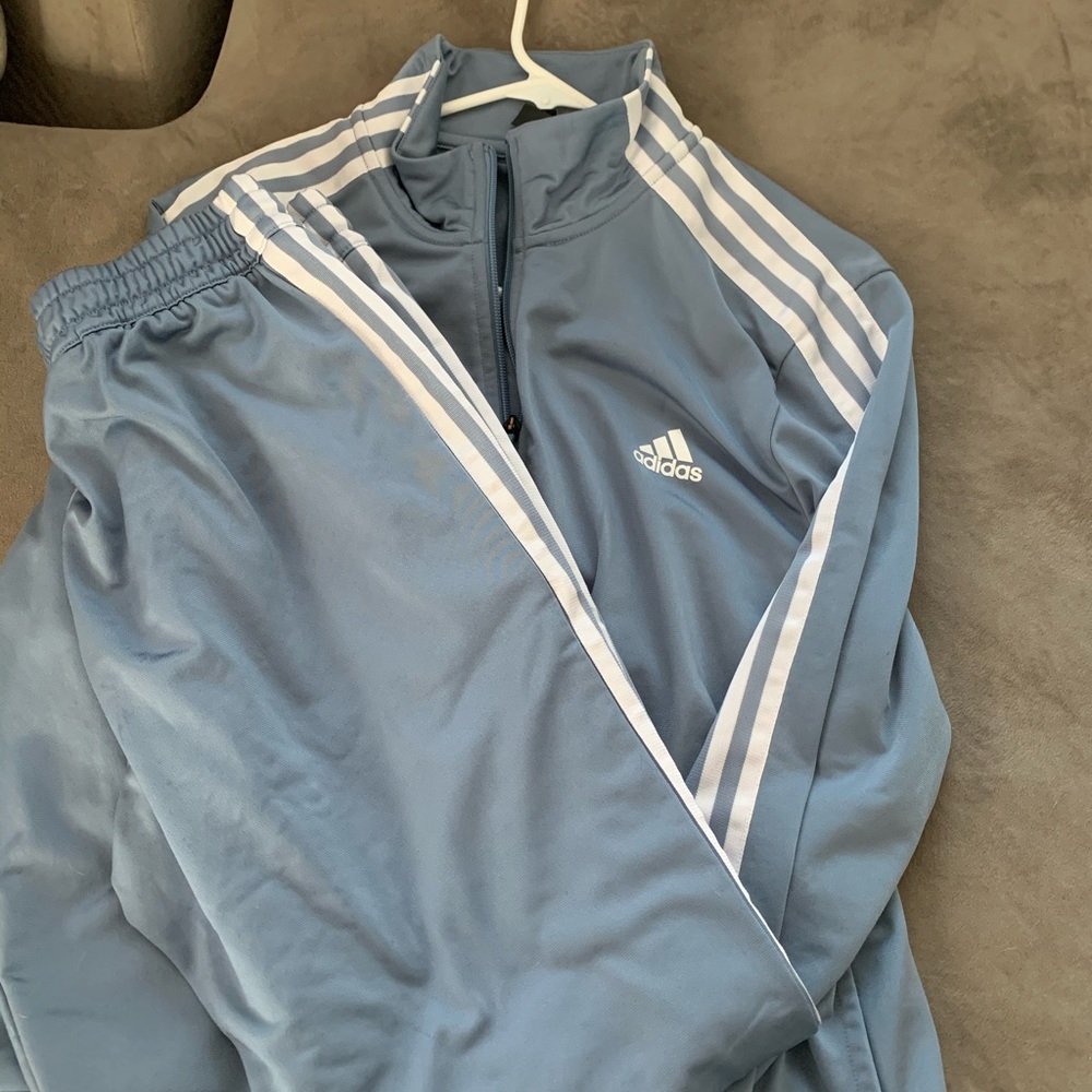 Adidas track outfit XL jacket M pants